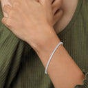 Tennis box diamond bracelet