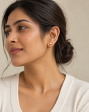 Puffed Heart Silver Studs — Carat Hills