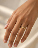 Plain Dome Silver Band Ring — Carat Hills