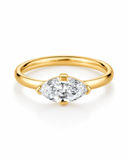 Lab Grown Diamond Marquise Solitaire Ring — Carat Hills