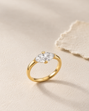 Lab Grown Diamond Marquise Solitaire Ring — Carat Hills