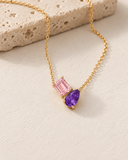 Amethyst & Rose Quartz Duo Pendant — Carat Hills