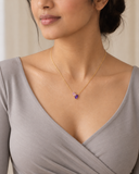 Amethyst & Rose Quartz Duo Pendant — Carat Hills