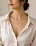 Blue Topaz Clover Pave Pendant — Carat Hills