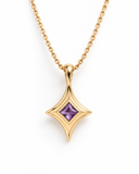 Amethyst Four-Point Star Pendant — Carat Hills