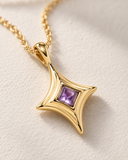 Amethyst Four-Point Star Pendant — Carat Hills