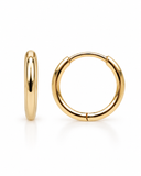 Round Clicker Silver Hoops — Carat Hills
