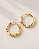 Round Clicker Silver Hoops — Carat Hills