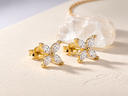 Lab Grown Diamond Butterfly Studs