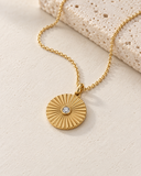 Lab Grown Diamond Sunburst Pendant — Carat Hills