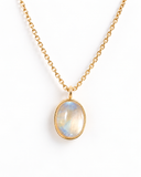 Moonstone Oval Cabochon Pendant — Carat Hills