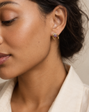 Amethyst Horseshoe Solitaire Studs — Carat Hills