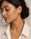 Amethyst Horseshoe Solitaire Studs — Carat Hills
