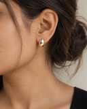 Oval Dome Silver Stud Earrings — Carat Hills