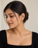 Oval Dome Silver Stud Earrings — Carat Hills