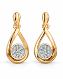 Lab Grown Diamond Teardrop Drop Earrings — Carat Hills