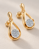 Lab Grown Diamond Teardrop Drop Earrings — Carat Hills