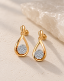 Lab Grown Diamond Teardrop Drop Earrings — Carat Hills