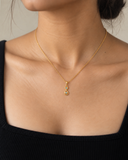 Blue Topaz Infinity Pave Pendant — Carat Hills