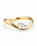 Lab Grown Diamond Pear Twist Ring — Carat Hills