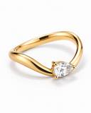Lab Grown Diamond Pear Twist Ring — Carat Hills
