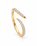 Lab Grown Diamond Wave Pave Ring — Carat Hills