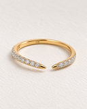 Lab Grown Diamond Wave Pave Ring — Carat Hills