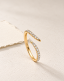 Lab Grown Diamond Wave Pave Ring — Carat Hills