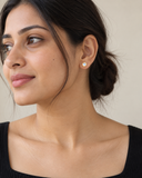 Moonstone Round Bezel Studs — Carat Hills