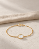 Moonstone Oval Bezel Bracelet — Carat Hills