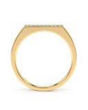 Lab Grown Diamond Pave Bar Ring — Carat Hills