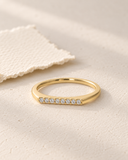 Lab Grown Diamond Pave Bar Ring — Carat Hills