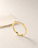 Lab Grown Diamond Pave Bar Ring — Carat Hills