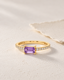 Amethyst Baguette Eternity Ring — Carat Hills