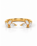 Lab Grown Diamond Marquise Bar Ring — Carat Hills