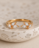 Lab Grown Diamond Marquise Bar Ring — Carat Hills