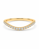 Lab Grown Diamond Curve Pave Ring — Carat Hills