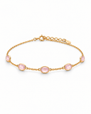 Rose Quartz Station Bracelet — Carat Hills