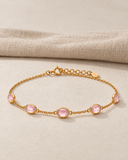 Rose Quartz Station Bracelet — Carat Hills