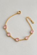 Rose Quartz Station Bracelet — Carat Hills
