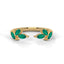 Confident marquise open ring emerald