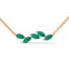 Confident marquise necklace emerald