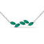 Confident marquise necklace emerald