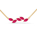 Confident marquise necklace ruby