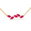 Confident marquise necklace ruby