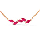 Confident marquise necklace ruby