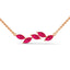 Confident marquise necklace ruby