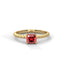 Strength rope ring ruby