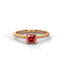 Strength rope ring ruby