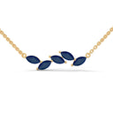 Confident marquise necklace sapphire